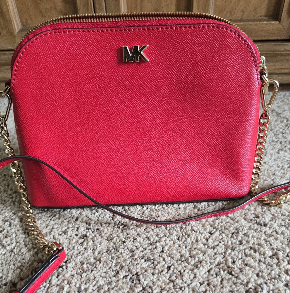 Michael Kors Red Crossbody Bag